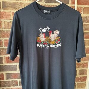 Embroidered Chicken Tee